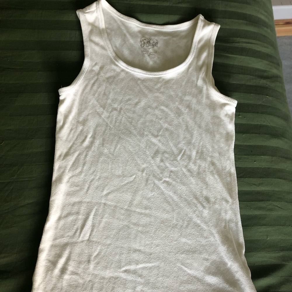 White Justice Tank Top